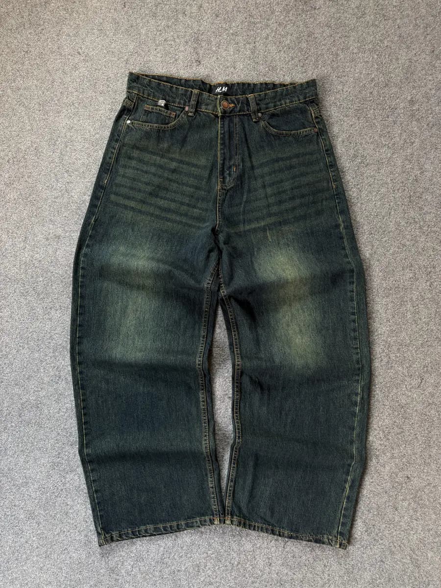 Baggy Jean - Olive Wash