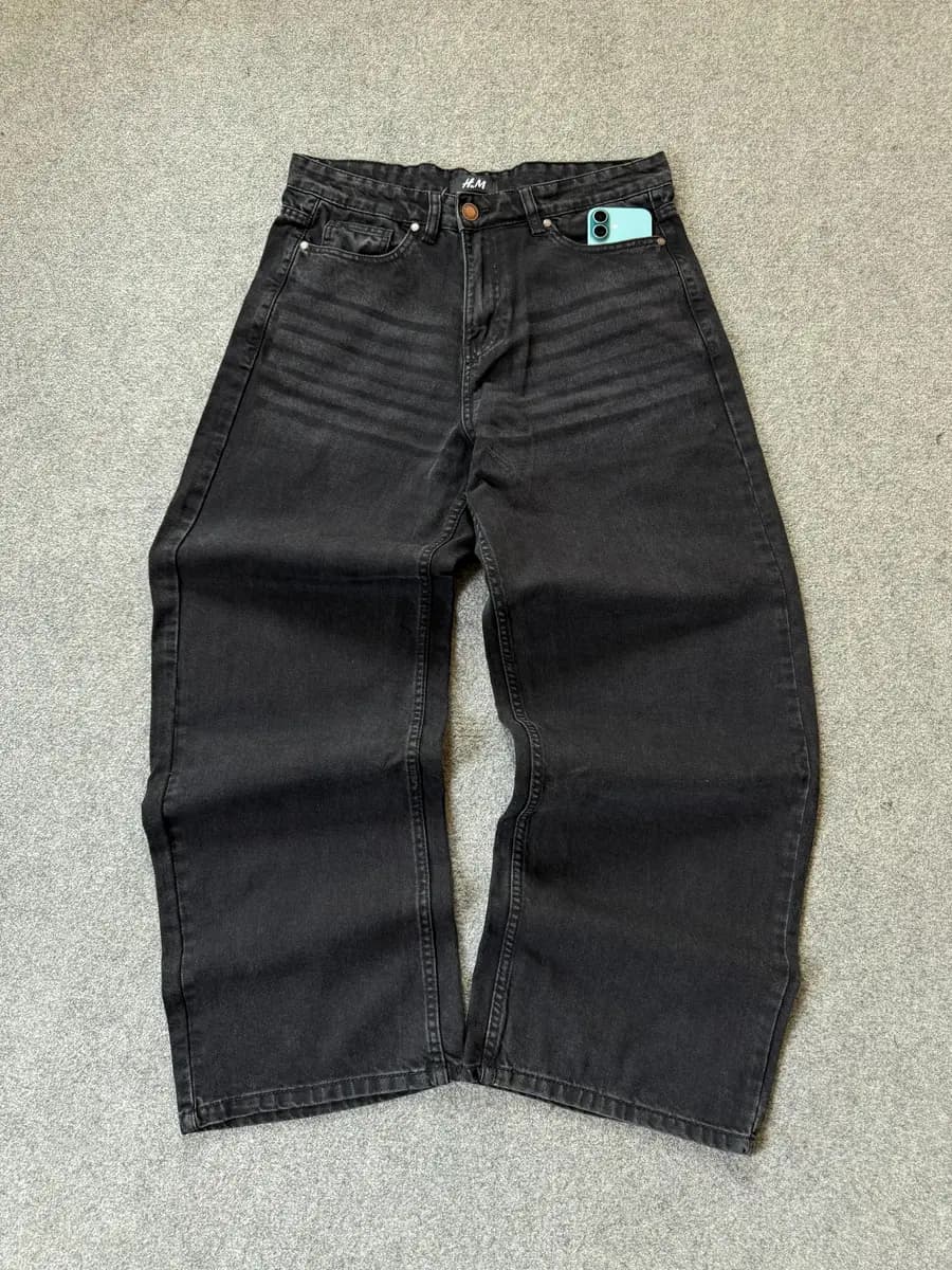 Baggy Jean - Washed Black